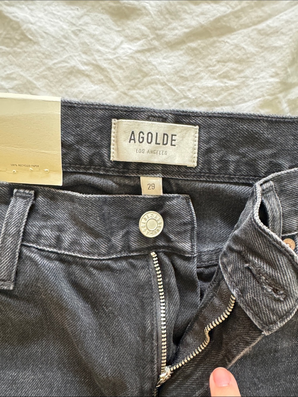 Agolde Mia Mid Rise Straight Jeans - Picture 6 of 8